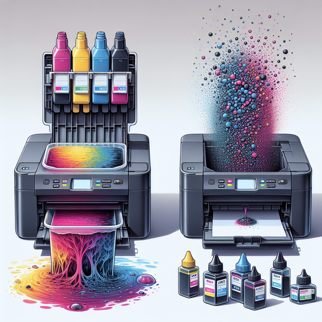 Apa perbedaan antara tinta berbasis pewarna dan berbasis pigmen pada printer Inkjet?